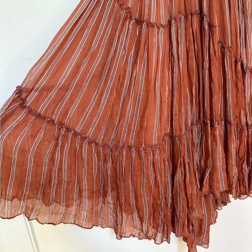 NWOT Free People FP One Ember Printed Midi Skirt Size XS